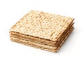 Stack of matzo flatbread Royalty Free Stock Photo