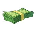 Stack of money Royalty Free Stock Photo