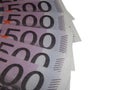 A stack of money 500 euro Royalty Free Stock Photo