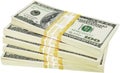 Stack of Money - Isolated Royalty Free Stock Photo