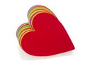 Stack of multicoloured hearts Royalty Free Stock Photo