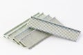 Stack of nails used in a nailgun(nailgun bullet) Royalty Free Stock Photo