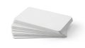 Stack of neatly arranged textured white paper sheets on a plain surface Royalty Free Stock Photo