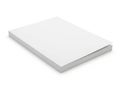 A stack of neatly arranged white paper sheets on a clean surface Royalty Free Stock Photo