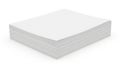 Stack of neatly arranged white paper sheets on a flat surface Royalty Free Stock Photo