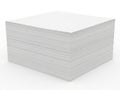 A stack of neatly arranged white paper sheets Royalty Free Stock Photo