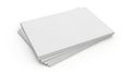 Stack of neatly folded white paper sheets arranged on a flat surface Royalty Free Stock Photo