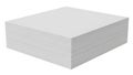 Stack of neatly folded white paper sheets in a cuboid shape Royalty Free Stock Photo