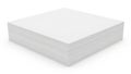 Stack of neatly folded white paper sheets on a flat surface Royalty Free Stock Photo