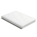 Stack of neatly folded white paper sheets on a flat surface Royalty Free Stock Photo