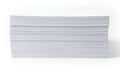 Stack of neatly folded white paper sheets ready for use Royalty Free Stock Photo