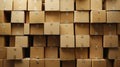a stack of neatly packed shipment boxes ready for dispatch Royalty Free Stock Photo