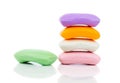 Stack of new colorful Soap Bars