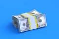 Stack of new dollar banknotes. Economic indicators. Statistical data. Cashback from purchases Royalty Free Stock Photo