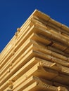 Stack of new wooden studs Royalty Free Stock Photo