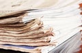 Stack of Newspaper Royalty Free Stock Photo