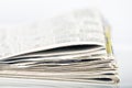 Stack of Newspapers Royalty Free Stock Photo