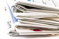 Stack of newspapers