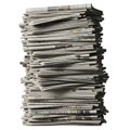 Stack of Newspapers Royalty Free Stock Photo