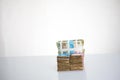 Stack of nigeria N1000 and N500 naira notes Royalty Free Stock Photo