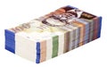 Isolated 100 NIS Bills Stack Royalty Free Stock Photo