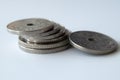 Stack of Norwegian coins