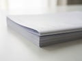 Stack of notebook paper isolated on white background Royalty Free Stock Photo