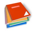 Stack of notebooks Royalty Free Stock Photo