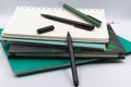 Notebooks and ball pens use for personal or business