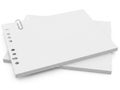 Stack of notepads isolated on white background Royalty Free Stock Photo