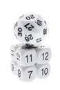Stack of Number Dice Royalty Free Stock Photo