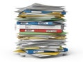 Stack of office papers Royalty Free Stock Photo