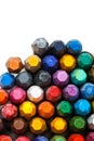 Stack of oil pastels Royalty Free Stock Photo