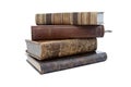STACK OF OLD ANTIQUE BOOKS Royalty Free Stock Photo