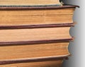 Stack of Old Book Edges Royalty Free Stock Photo