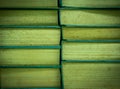 Stack of old books background