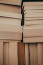 Stack of old books background. Many books on a pile. Books on vintage background. Royalty Free Stock Photo