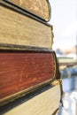 Stack of old books. Royalty Free Stock Photo