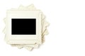 Stack of old film slides Royalty Free Stock Photo