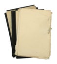 Stack of old folders Royalty Free Stock Photo