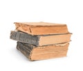 A stack of old vintage books Royalty Free Stock Photo