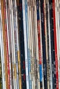 Stack of old vinyl records Royalty Free Stock Photo