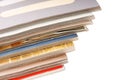 Stack of open magazines Royalty Free Stock Photo