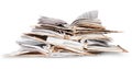 Stack Of Open Old Files Royalty Free Stock Photo