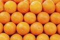 Stack of oranges on a market stall