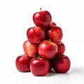 A pile of fresh apples. AI generated