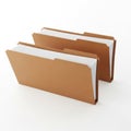 Stack of organized file folders Royalty Free Stock Photo