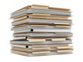 Stack of organized file folders Royalty Free Stock Photo