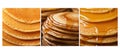 stack pancake food texture background