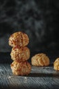 stack of panellets typical of Catalonia, Spain Royalty Free Stock Photo